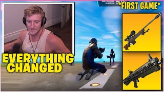 TFUE Play FIRST GAME Of Fortnite Chapter 3 amp REACTS To New SLIDING MECHANICS Chapter 3 Season 1 [upl. by Dodwell]