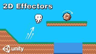 Cómo crear agua corrientes de aire y plataformas con fuerzas en Unity Unity 2D Effectors [upl. by Meares]