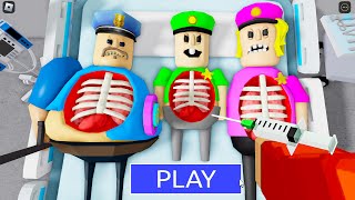 SURGERY FAMILY BARRYS PRISON RUN HOSPITAL MODE New Scary Obby Roblox [upl. by Kenti]