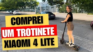 TROTINETE XIAOMI 4 LITE LANÇAMENTO [upl. by Grassi671]