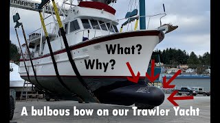 Our Bulbous Bow addition to Sea Venture  Learn what why how the cost and if you should   EP77 [upl. by Ical]