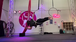 Emilina  “Unsaid Emily” Advanced Lyra Routine [upl. by Crelin]