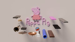 Marble Plays Peppa Pig Theme on Different Instruments [upl. by Reedy840]