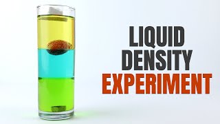 LIQUID DENSITY EXPERIMENT  Density Tower [upl. by Acnoib]