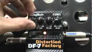 DIGITECH DF7 DISTORTION FACTORY DEMO PART1 [upl. by Ibba]