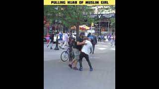 Pulling Hijab Of Muslim Girl Social Experiment 😱 P￼hir kya hua dekh lo shorts [upl. by Welton]