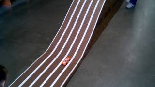 Homemade pinewood derby track [upl. by Ilam377]