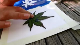 How to make leaf stamp art  SUMMER FUN SERIES [upl. by Avla669]