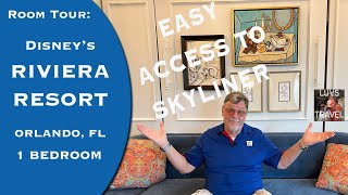 RIVIERA RESORT 1 BEDROOM VILLA Standard View Room Tour  Disney Vacation Club DVC ORLANDO FL [upl. by Dorrej]