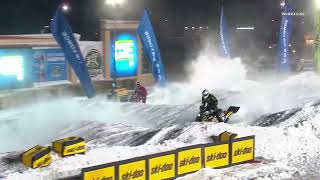 Snocross Round 2 Pro Highlights  Shakopee MN Race 3 of 3 [upl. by Dreher285]