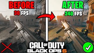 CALL OF DUTY BLACK OPS 6 BEST OPTIMIZED GRAPHICS SETTINGS [upl. by Fu]