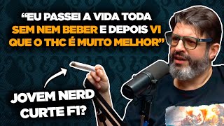 JOVEM NERD FALA SOBRE MACONHA NO DLSHOW DE NOVO [upl. by Akcemat]