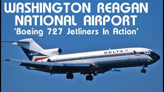 20 Washington Reagan National Airport Boeing 727 Jetliners In Action Trailer [upl. by Ginnifer699]