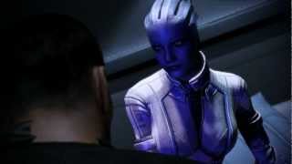 Mass Effect 3 Liara amp MShep Romance 13 Shepard comforts Liara after Thessia [upl. by Nifled]