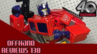 Offhand Reviews 138 Transformers Masterpiece MP44S Optimus Prime [upl. by Namzed]