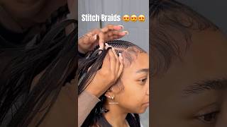 Would You Book This Service 🤔 braids stitchbraids braidedhairstyles hair fyp explore fy [upl. by Akisej619]