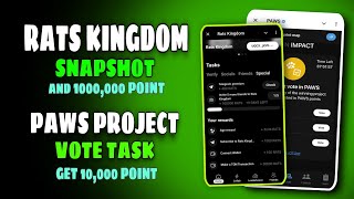 Rats Kingdom and Paws New Update  Complete All Task  Important Update [upl. by Eadrahc]