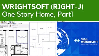 Wrightsoft Part 1 Manual J Heat Load Calculation  One Story Home [upl. by Airetas]