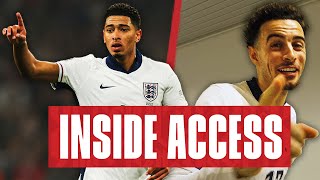 Three Lions Easiest Position Jones Goal Scoring Debut v Greece  Inside Access [upl. by Emie]