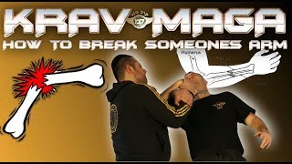 KRAV MAGA HOW TO BREAK SOMEONES ARM BY EXPERT ALAIN COHEN [upl. by Noe763]