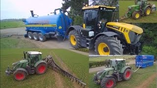 Spreading Digestate Fendt John Deere JCB [upl. by Saenihp]