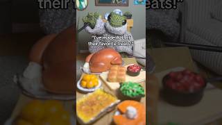 Mr Frog makes a Thanksgiving Feast But not all goes to plan 🦃🥧🍂 thanksgiving turkey asmr [upl. by Feledy452]