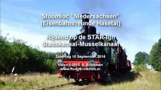 Museumspoorlijn Star Stadskanaal Stoomtrein Niedersachsen Eisenbahnfreunde Hasetal [upl. by Ahsile634]