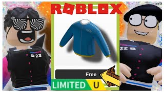 FREE Limited UGC Cara Mendapatkan Gratis Item Oversized Olympic Hoodie di Olympic World roblox [upl. by Ahsinuq]