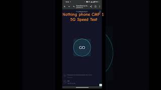 Nothing phone CMF 1 5g speed 🚄 test smartphone tech internet technology [upl. by Aihcrop73]