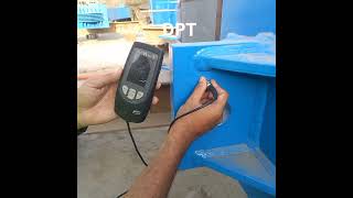 DPT test in top of structural steel paint [upl. by Ebonee]