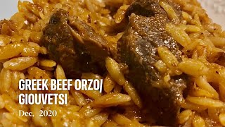 Greek Beef Orzo Giouvetsi Beef Pasta [upl. by Westlund]