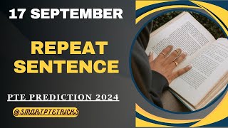 PTE Speaking Repeat Sentence 2024  repeat sentence practice pte [upl. by Aineles]