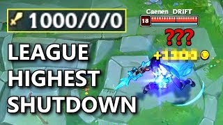 What is the SHUTDOWN FOR 1000 KILLS ENEMY League of Legends Experiment [upl. by Nnyleuqcaj404]