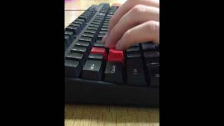 Filco Majestouch2 Cherry MX Red Mechanical Keyboard Typing slow [upl. by Fisch]