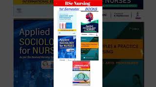 BSc Nursing 1st semester BOOKS  Best Books for BSc Nursing 1st Semester [upl. by Atsedom]