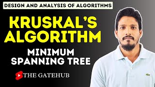 Kruskal Algorithm for Minimum Spanning Tree  GATECSE  DAA [upl. by Ahsenhoj337]