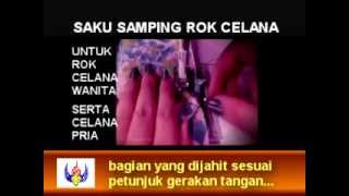 Cara Jahit Saku Samping Rok dan Celana [upl. by Ranjiv518]