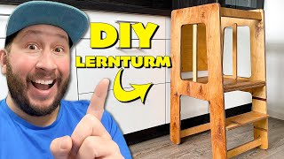 SO baust du einen SICHEREN DIY LERNTURM aus Holz Platten [upl. by Akimihs50]