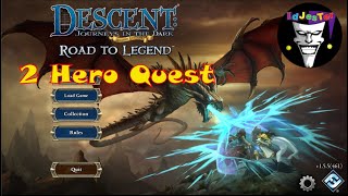 Descent Journeys in the Dark 2nd Edition App With 2 Hero Quest [upl. by Nuahsyar406]