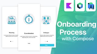 Onboarding with Jetpack Compose amp NEW Splash API  Android Studio Tutorial [upl. by Tawnya]