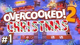 Overcooked 2 Xmas  1  Hot Chocolate Time Kevins Christmas Cracker DLC Gameplay [upl. by Olds]