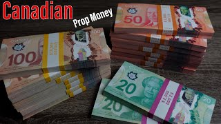 NEW Super Realistic Canadian Prop Money Review  Fake Money Unboxing [upl. by Rowell]