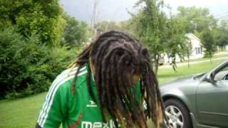 my dreads at 2 yearsbackcombed method [upl. by Eugaet292]