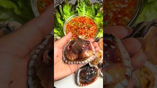 Mukbang Kerang Mentah thailand asmr kerang seafood [upl. by Etteval]