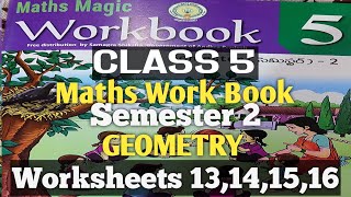 CLASS 5GEOMETRY13141516 WORKSHEETSSEMESTER 2MATHEMATICS [upl. by Danforth]