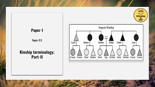 PaperI Topic25 Kinship terminology and Value Additions PartII [upl. by Auqenaj]