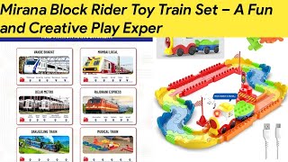 Mirana Block Rider Toy Train Set – A Fun and Creative Play Exper [upl. by Chauncey]