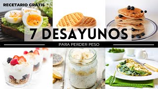 7 DESAYUNOS QUE TE AYUDARAN A PERDER PESO  RECETARIO GRÁTIS  Michela Perleche [upl. by Lizned]