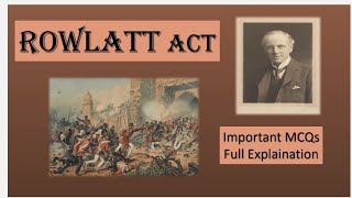 ROWLATT ACT 1919  Fully Explaination about ROWLATT ACT  Modern History [upl. by Giule]