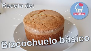 Receta de bizcochuelo básico [upl. by Benedick]